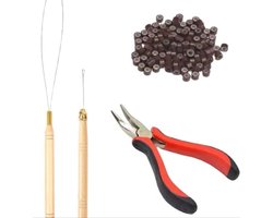 *** Haarverlenging Microring Tang Extensions en wefts Plaatsing~Gemakkelijk voor perfecte haarextensie van Heble® ***