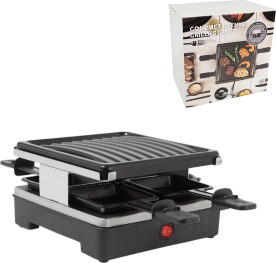 Gusta gourmetset Grill & Stone 4 personen EU stekker