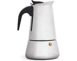 Kinvara Percolator Italiaans koffiezetapparaat - staal - zilver - 9kopjes - Koffiezetter