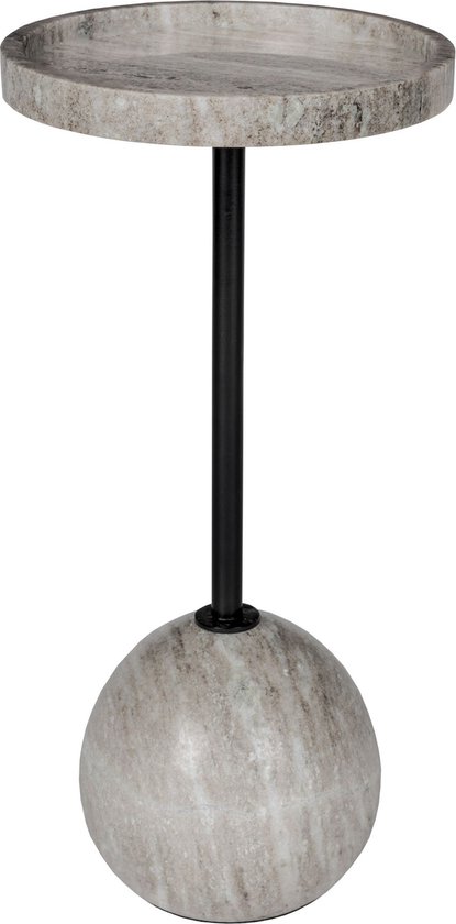 Zuiver Table d'Appoint Cocktail Ronde 25 cm Marbre - Marron