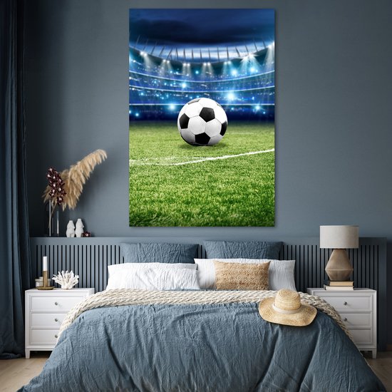 Poster 120x180 cm - Voetbal - Stadion - Bal - Jongens - Posters - Wanddecoratie tienerkamer - Kamer decoratie voor tieners - Tiener jeugdkamer accessoires