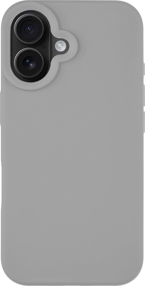 Tactical- iPhone 16 Backcover hoesje silicone - Licht Grijs