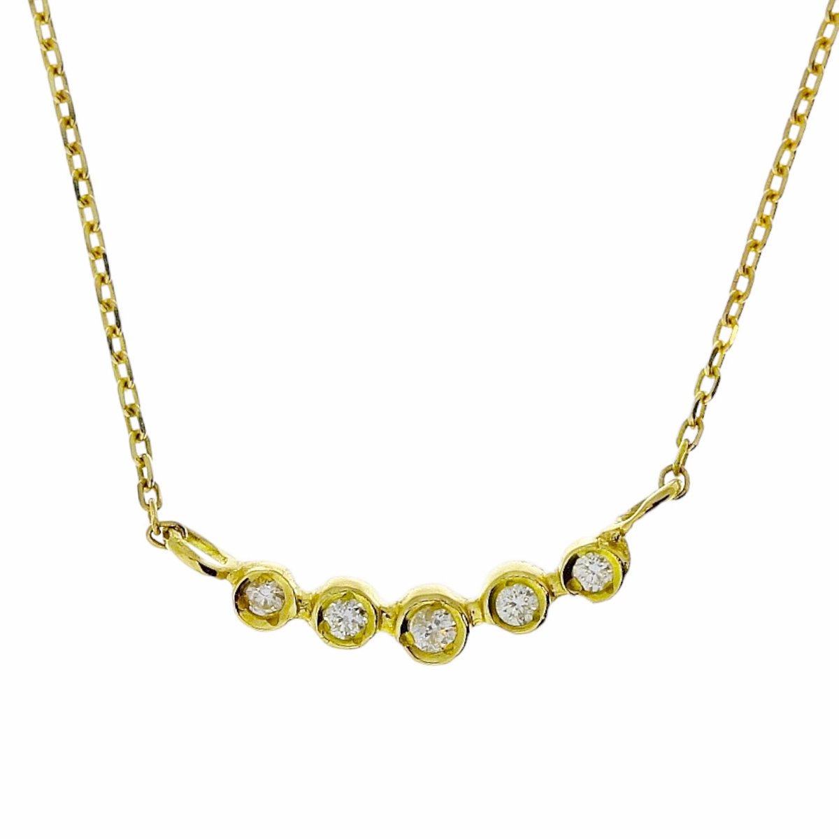 Gouden Ketting met Hanger Diamant 18 karaats