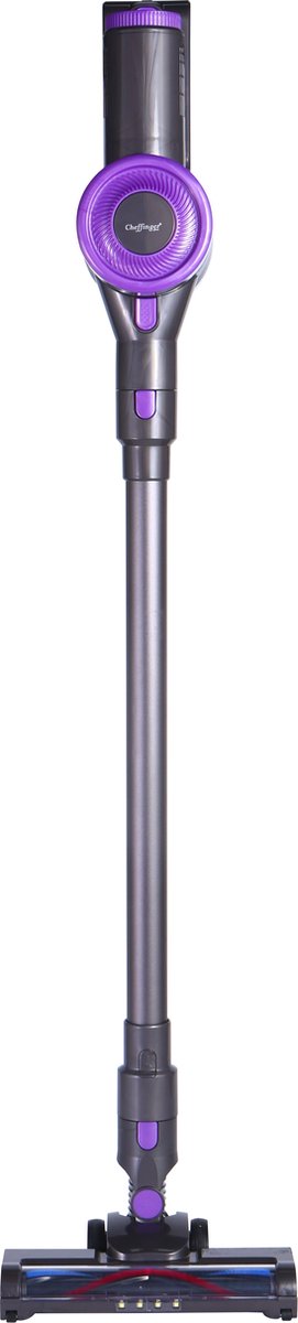 Cheffinger Steelstofzuiger - 300Watt - Draadloze Stofzuiger - Paars - LED Verlichting - Wandmontage – foto 2