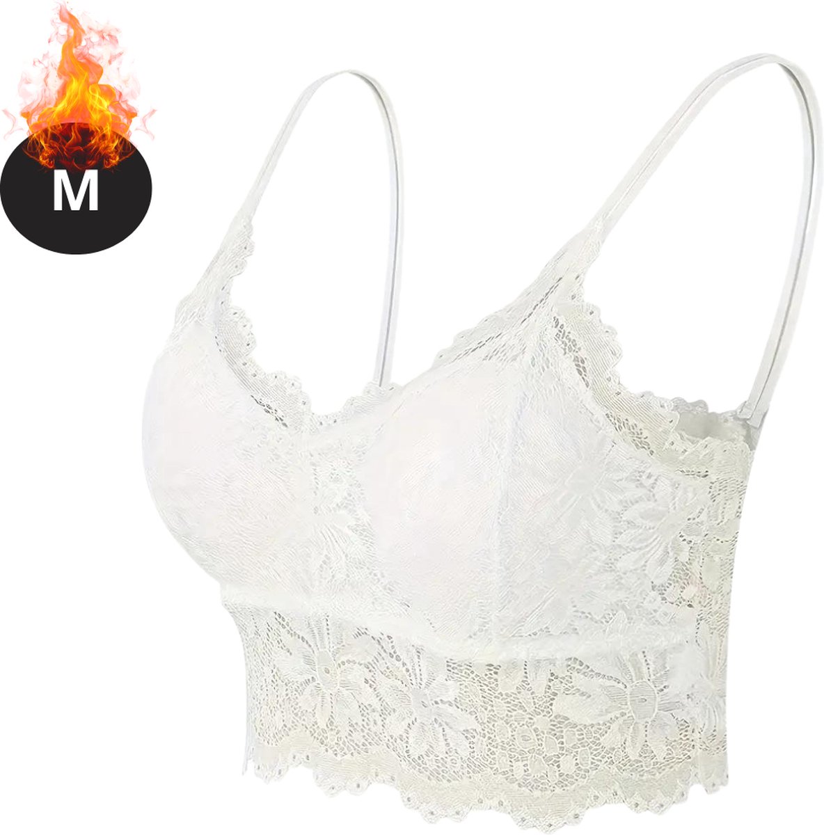Livano BH Zonder Beugel - Zonder Bandjes - Push-up Bh's - Comfort Beha - Comfortabel - Sterk - Wit