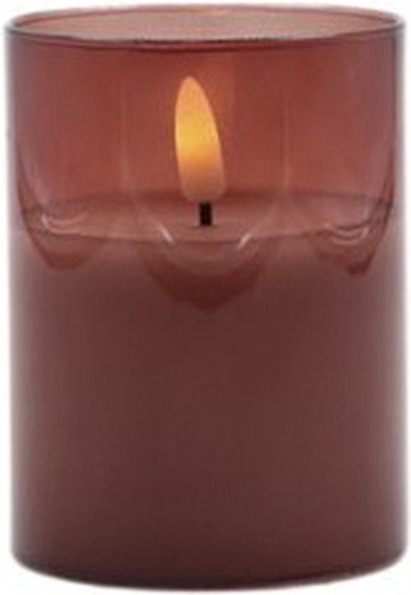 Mansion atmosphere Led sfeerlicht roodbruin 7,5x10cm
