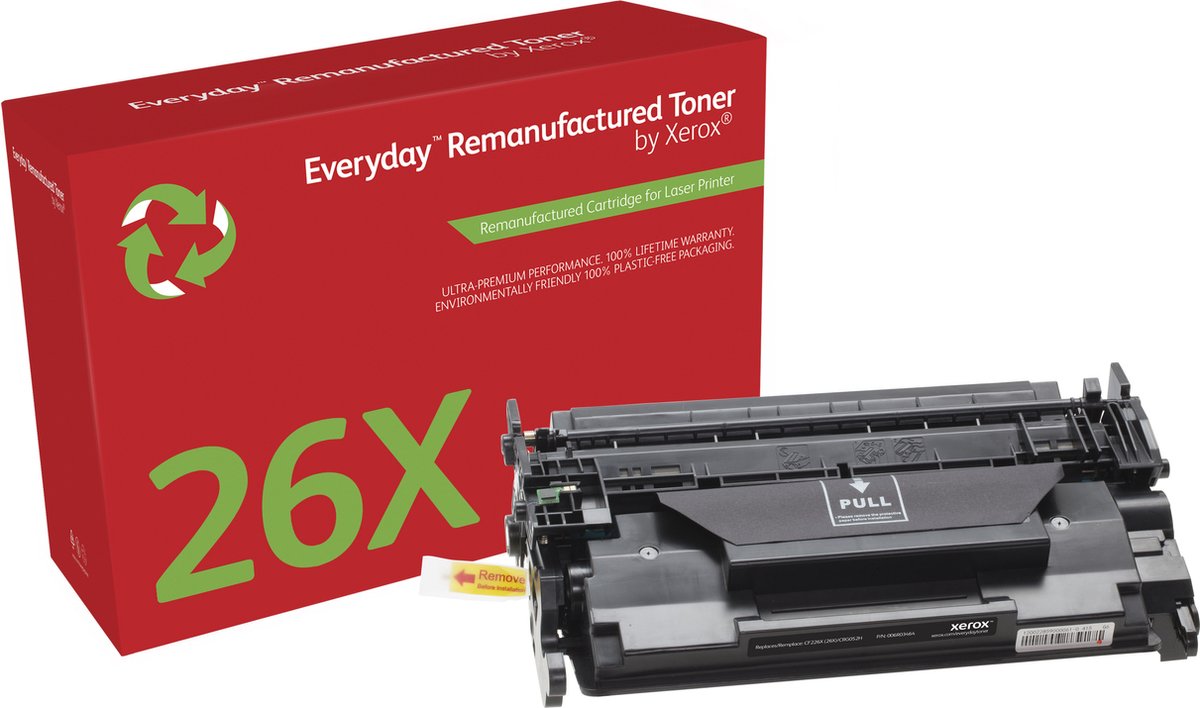 Everyday ™ Mono Remanufactured Toner van Xerox compatible met HP 26X (CF226X), High capacity