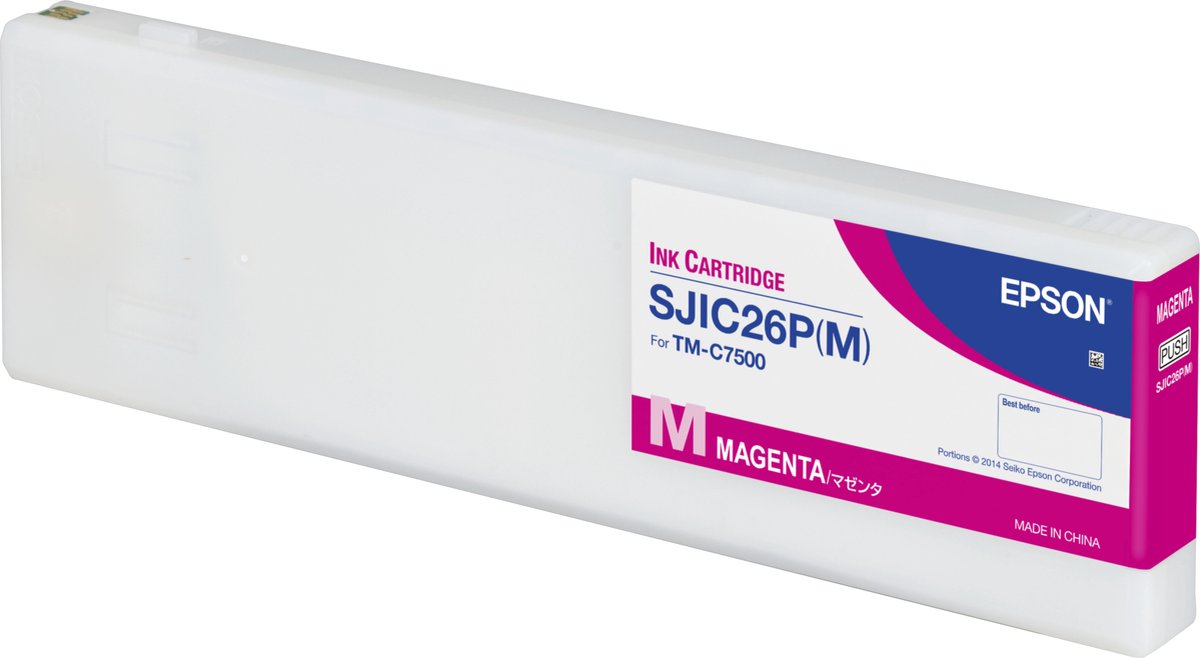EPSON SJIC26P Inkt cartridge Magenta voor ColorWorks C7500