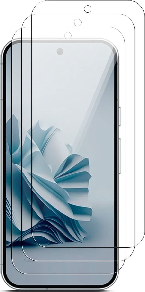 Mobigear Screenprotector geschikt voor Google Pixel 9 Pro XL | Mobigear Screenprotector Folie - Case Friendly (3-Pack)