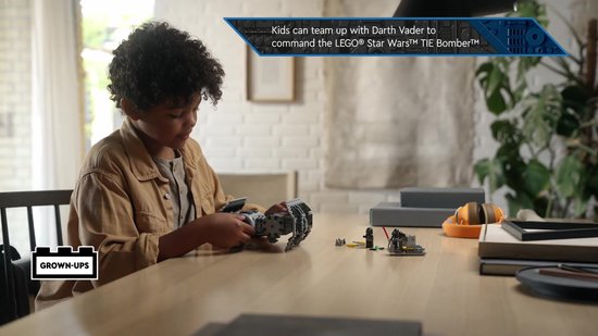 LEGO Star Wars TIE Bomber, Starfighter Modelbouwset met Darth Vader en Gonk Droid - 75347