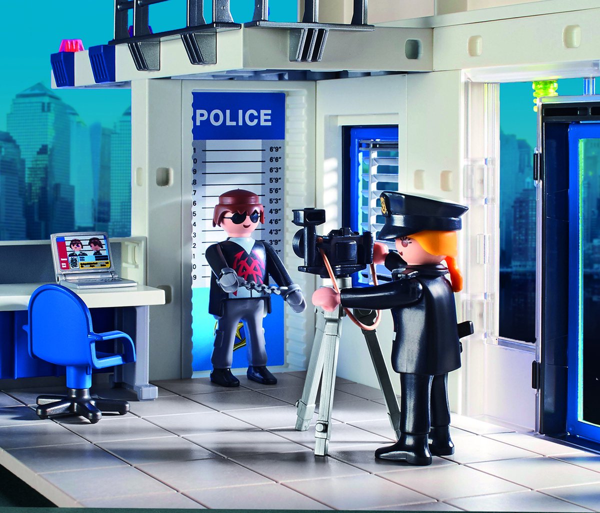 PLAYMOBIL Action Heroes 50YR Politiepost met voertuigen - 71602 — afbeelding 10