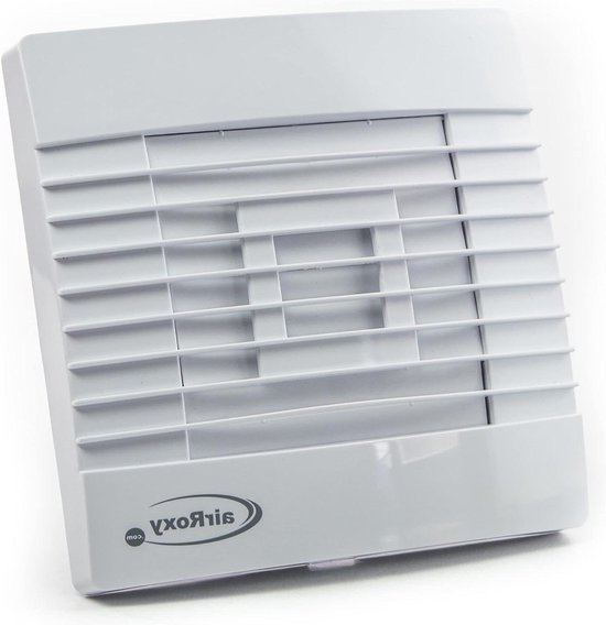 Nedco Cr 120a Badkamer/toiletventilator 120mm 130 M3/h Wit Kunststof Met Automatische Lamellen 61802500 Art