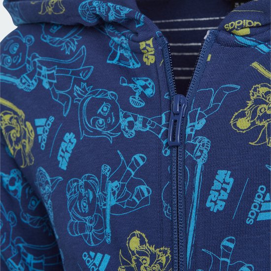 Foto: Adidas sportswear adidas x star wars young jedi trainingsjack kinderen blauw 104