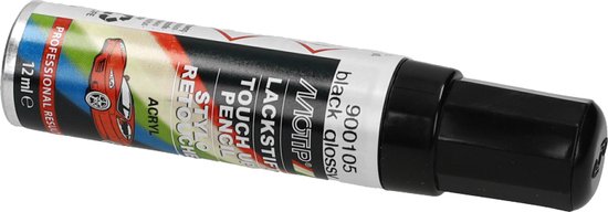 Motip 900105 - Auto lakstift - Hoogglans Zwart - 12 ml