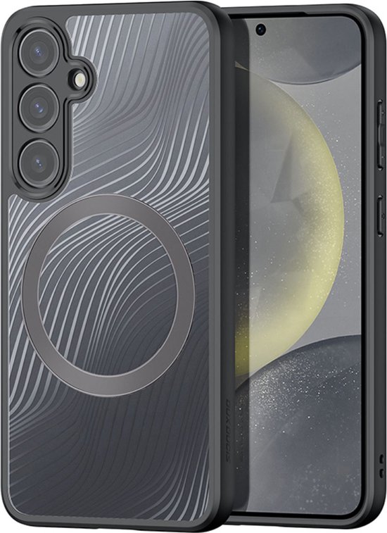 Dux Ducis - Coque de téléphone adaptée au Samsung Galaxy S25 Plus - Back Cover - Aimo Mag Series - Zwart