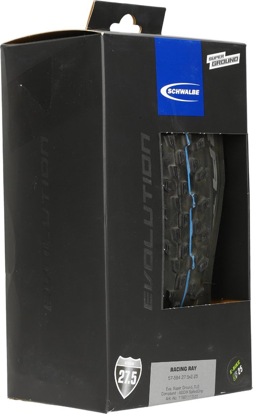 Schwalbe Vouwband Racing Ray - SuperGround - TLE - 27.5 x 2.25 inch / 57-584 - ADDIX SpeedGrip - Zwart van Schwalbe — afbeelding 5