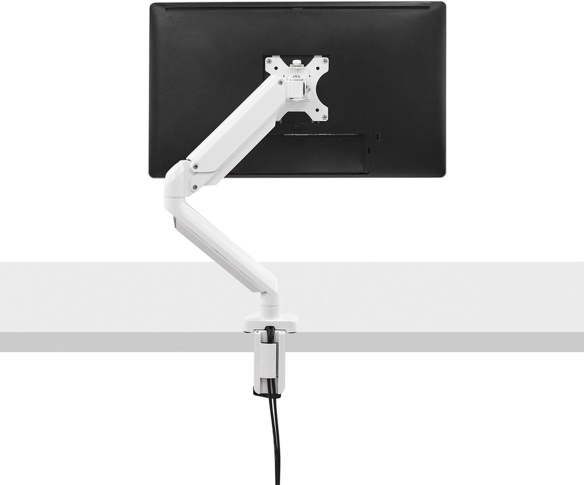Fellowes Platinum - Monitor Arm - 1 scherm - Tot 8 kg - Tot 32 inch - Gasveer - USB - Wit thumbnail 8