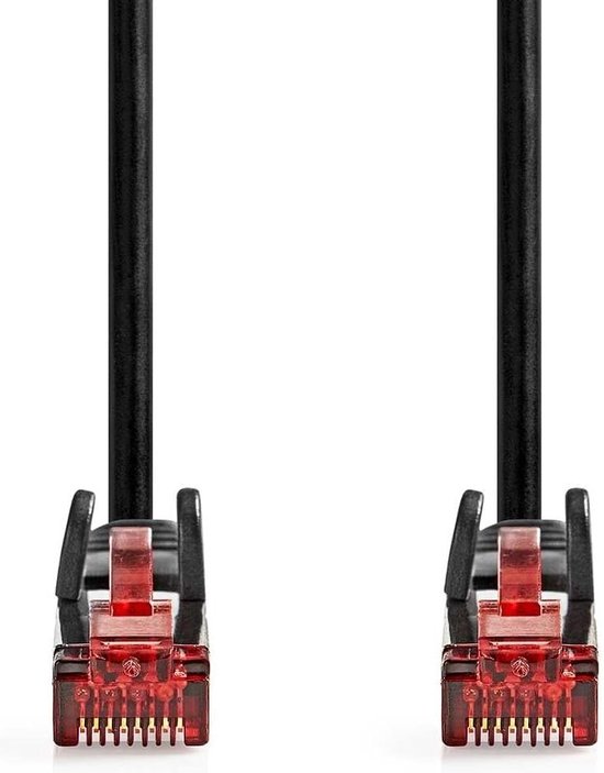 Netwerkkabel CAT6 - 300m - RJ45 stekker - UTP - zwart - PVC - rond ...
