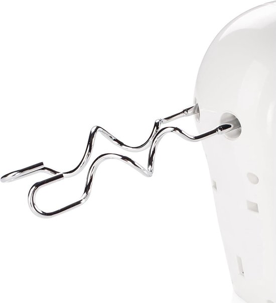 Handmixer 5 snelheidsinstellingen - 200 Watt - Met deeghaken - Wit — afbeelding 4