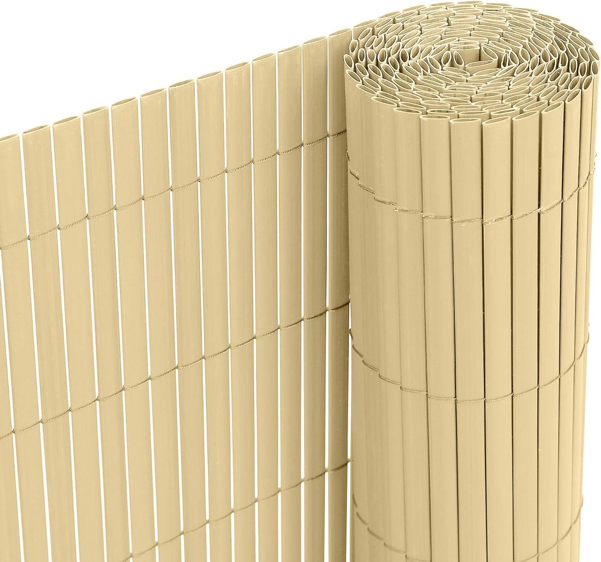 PVC privacyscherm Zichtbrekend hek Windbescherming voor balkons Bamboe 4 meter 90 cm bamboe schutting
