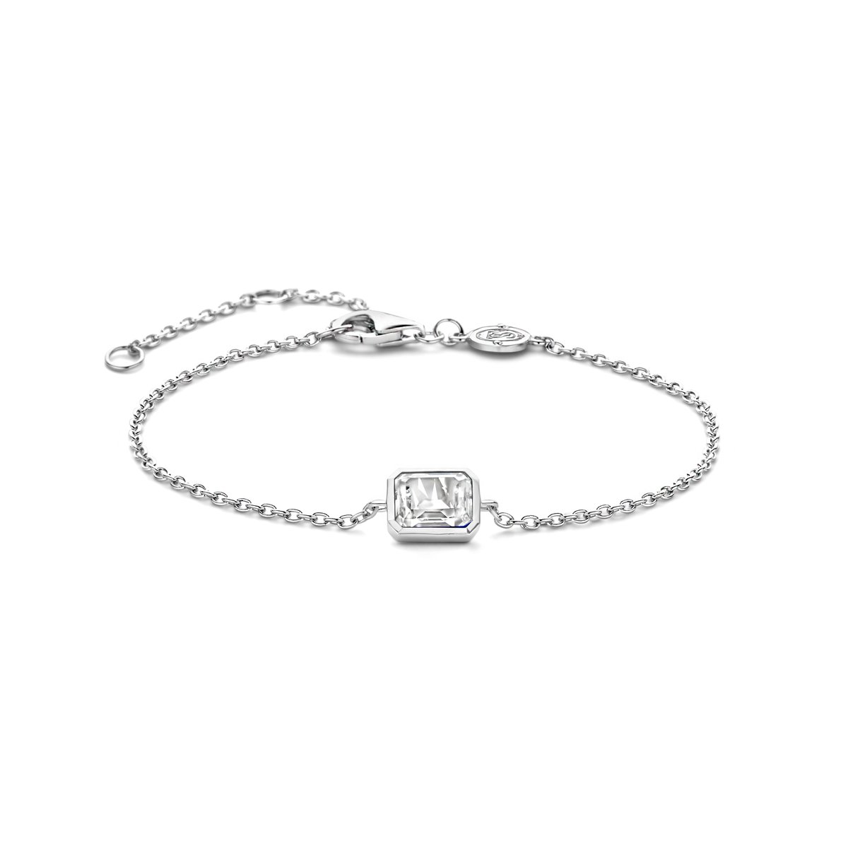 TI SENTO Dames Armband - 925 zilver - Zirconia wit - 23003ZI
