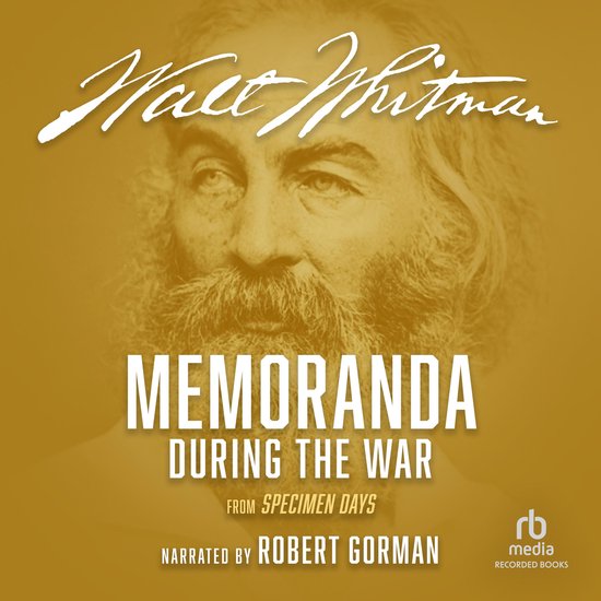 Memoranda During the War - cover