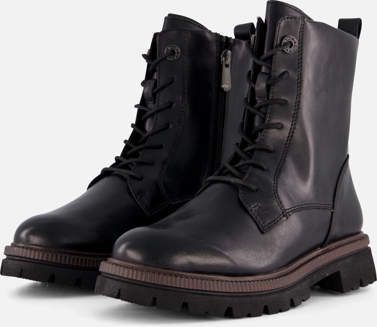 Marco Tozzi Veterboots zwart Synthetisch - Maat 37