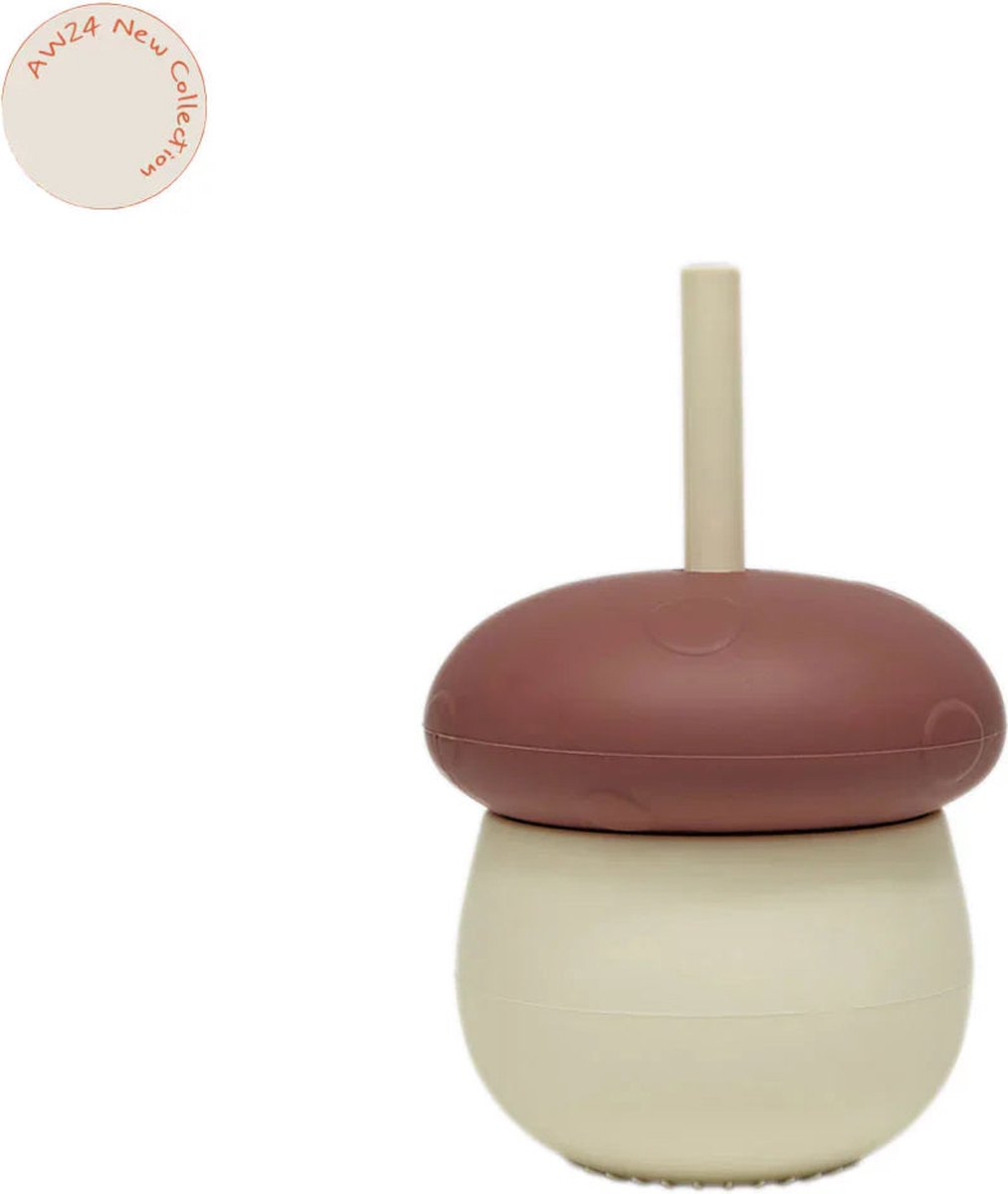 Goedkoopste OYOY Living Mushroom Drinkbeker | Offwhite / Red
