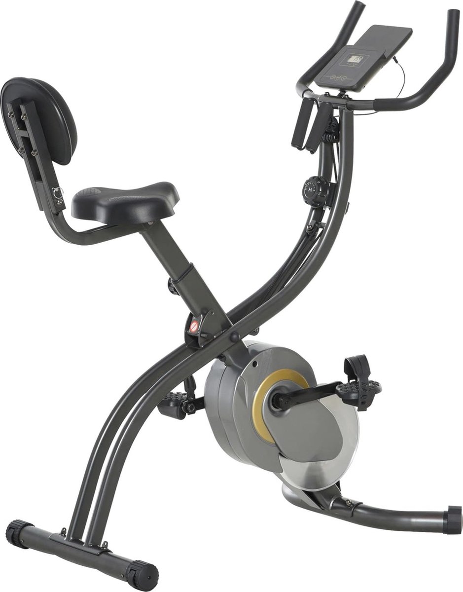 Hometrainer 2-in-1 met 6 kg vliegwiel en 16 niveaus van weerstand