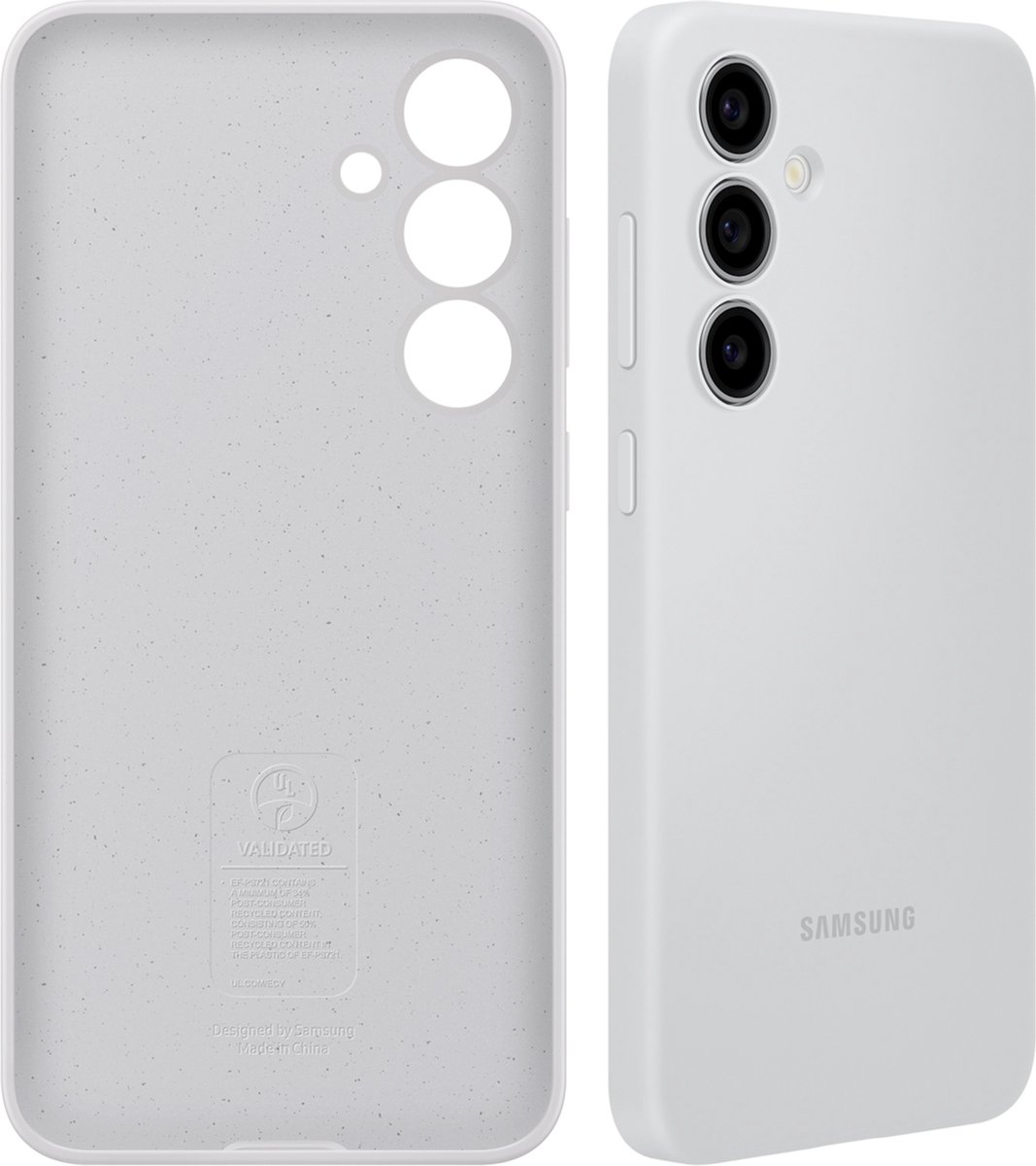 Samsung Silicone Case - Geschikt voor Samsung Galaxy S24 FE - Grijs