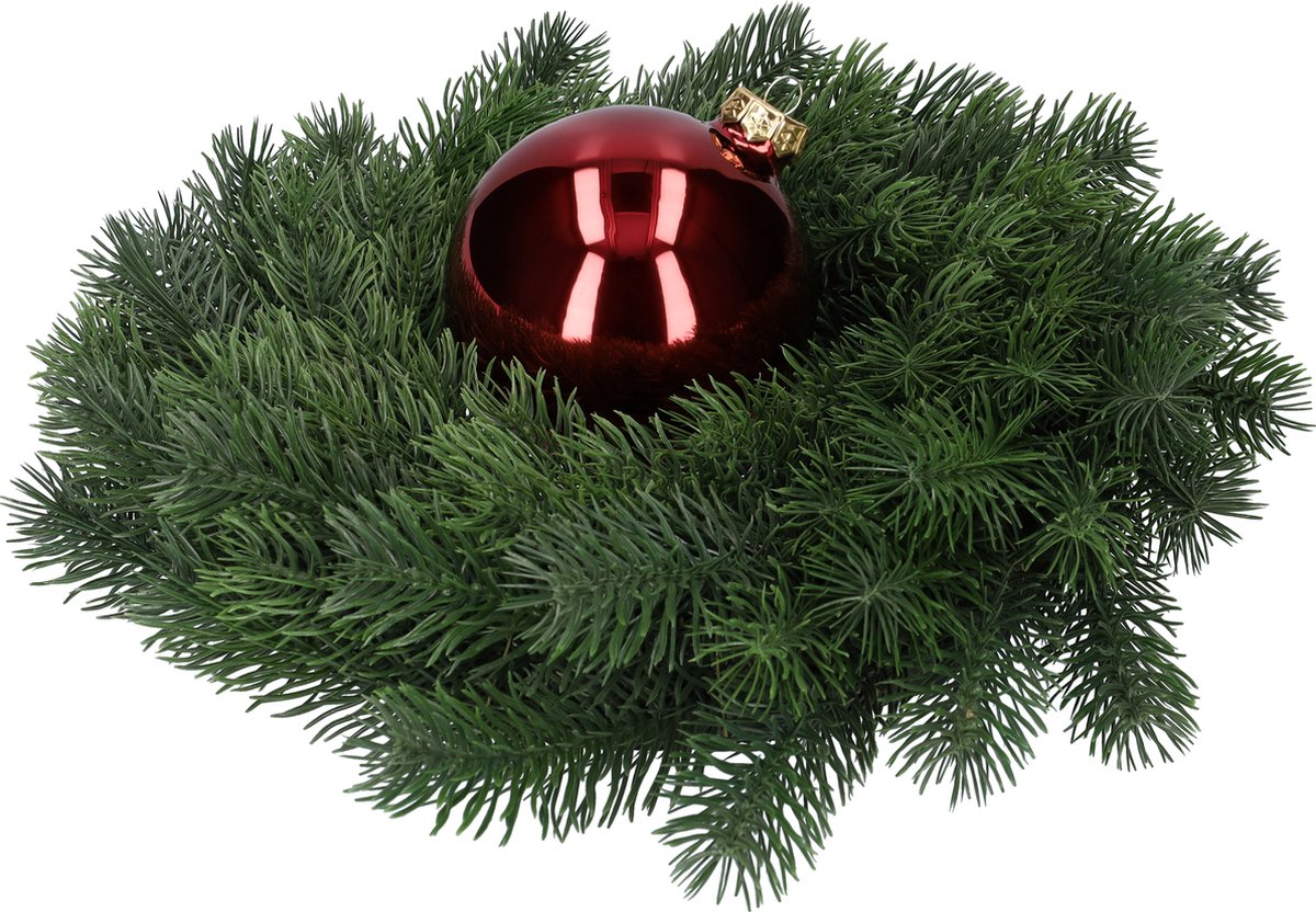 Glazen kerstballen - Set van 4 stuks/100mm - Luxe kerst decoratie - Sfeervolle kerstversiering voor in de kerstboom - Glas - Dark Red Combi - Donkerrood – foto 7