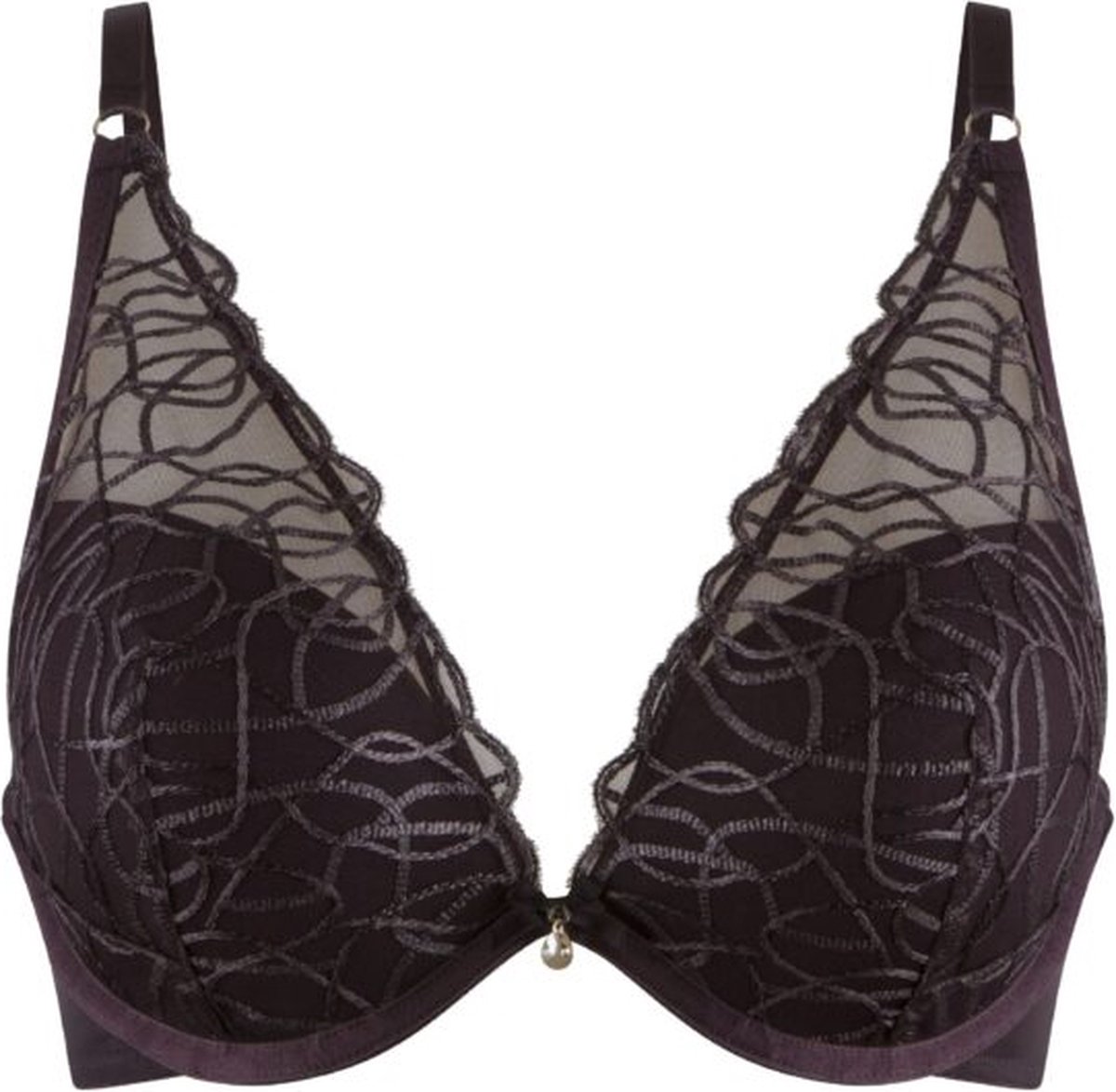 LingaDore Triangel BH Dark Pepper - Paars