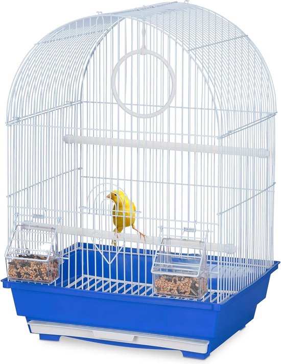 Deze vogelkooi van PawHut is het perfecte huis voor je vogels. Er zijn drie zitstangen, een