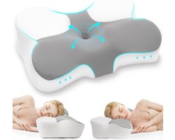 Z-hom® Hoofdkussen Nekklachten - Hoofdkussen - Hoofdkussen Traagschuim - Hoofdkussen Nekpijn - Hoofdkussen Neksteun - Hoofdkussen Zijslaper
