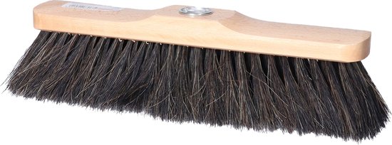 Brumag bezem voor binnen gebruik - bezemkop hout - 28 cm breed - steel metaal 130 cm - voor alle vloeren - zachte haren van Brumag — afbeelding 2