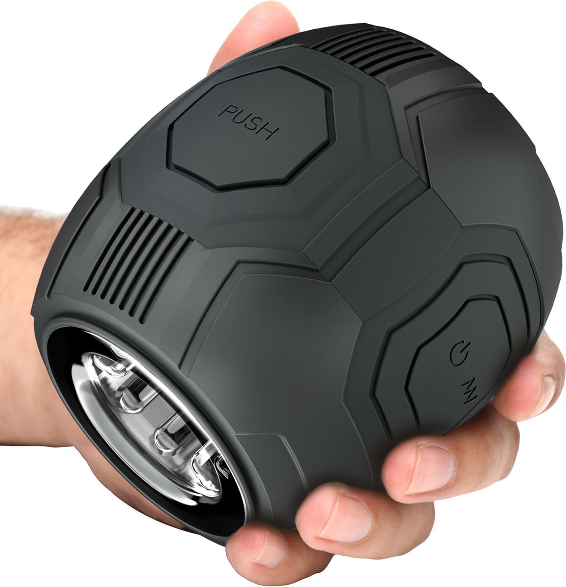 Goedkoopste Blush Novelties - Dome X Vibrerende Masturbator - Zwart
