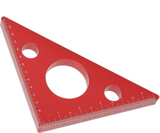 Hoekschaaf voor houtbewerking, handmatige schuine rand, 45 graden, gereedschap voor het afvlakken van hoeken, voor het afsnijden en snijden van hout, knutselgereedschap - rood 7 snijkop