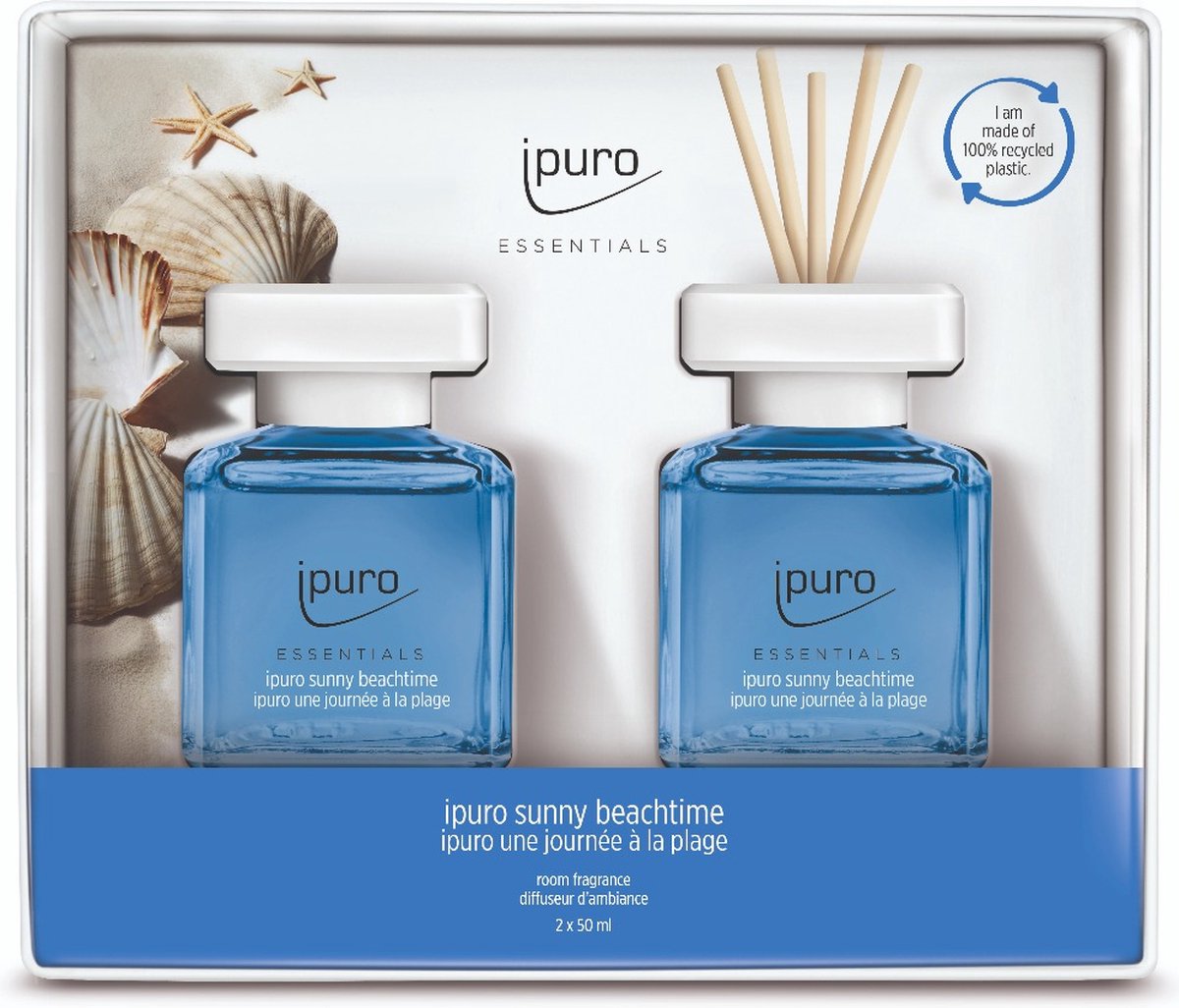 Goedkoopste Ipuro Geurstokjes Essentials Sunny Beachtime 50 ml - 2 Stuks