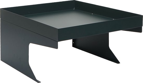 Garage tondeuse à gazon robot avec jardinière MCW-G60, auvent pour tondeuses à gazon, métal 37x60x70cm ~ vert