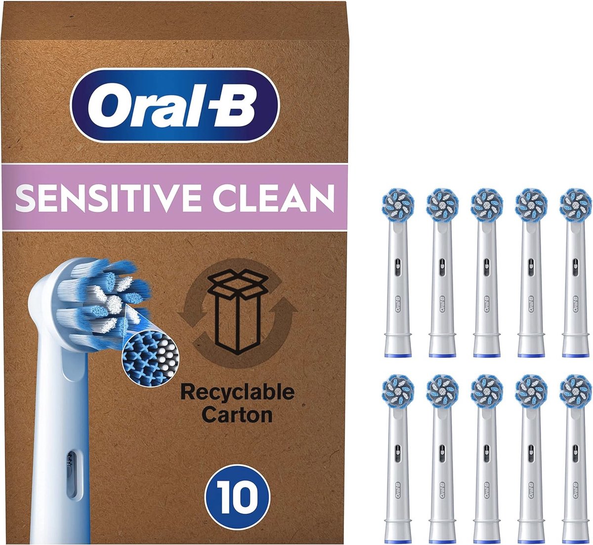 Sensitive Clean Opzetborstels voor Tandenborstels - Verpakking van 10 Stuks