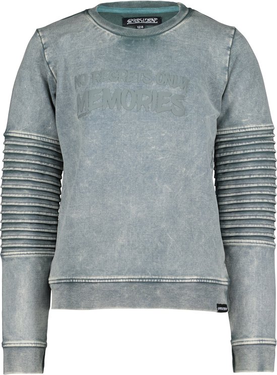 4PRESIDENT Sweater jongens - Unexplored - Maat 128 - Jongens trui