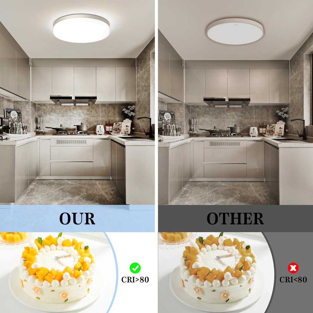 NETTLIFE LED - plafondlamp 30 cm, ronde 18 - W IP44 - lamp voor badkamer, kinderkamer, keuken, gang, woonkamer met een sterrenhemel van warm waterbad