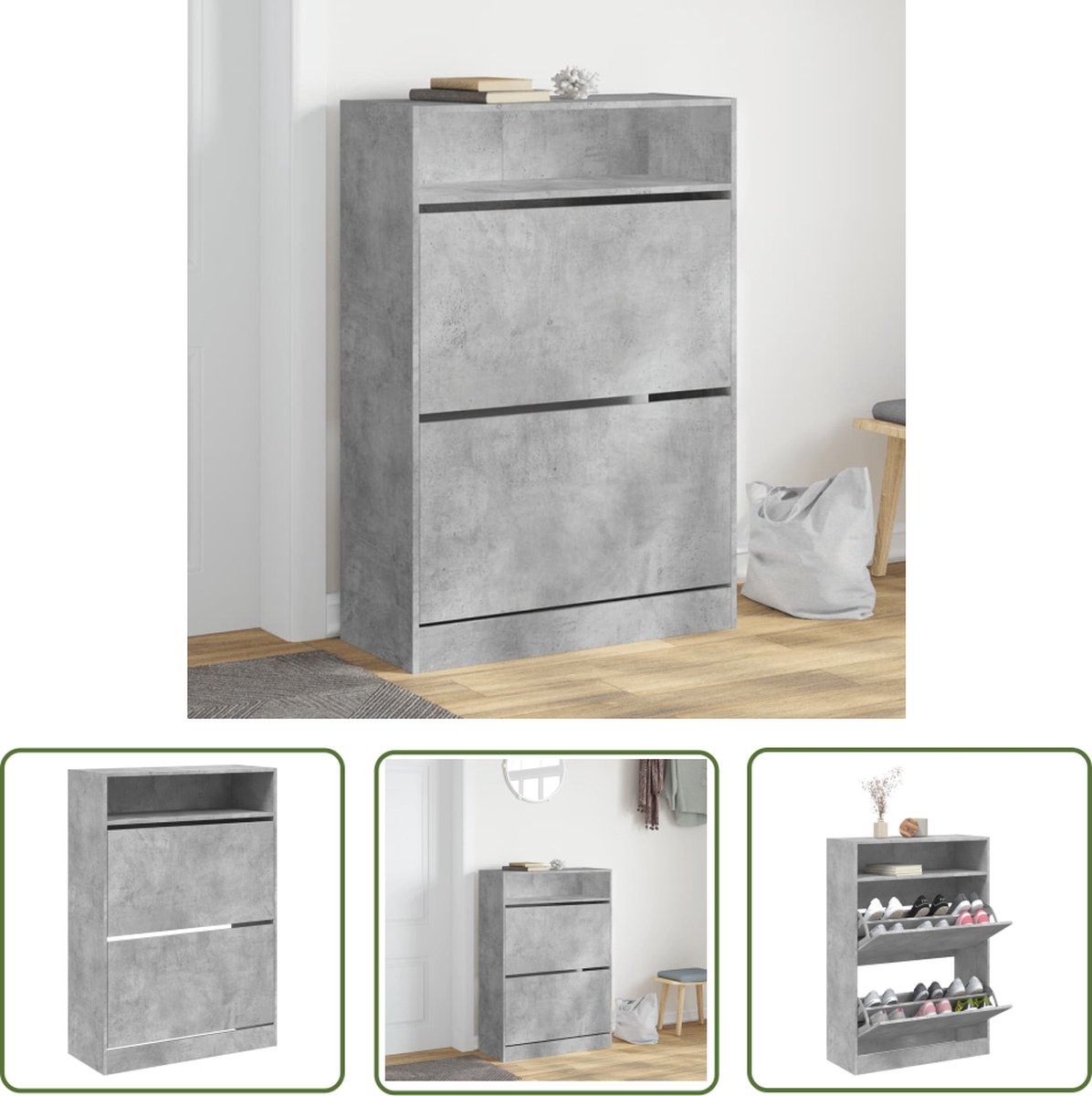 Schoenenkast met zitje URSA 17 craft eikenhout goud zwart - winkel Schoenenkast met zitje URSA 17 craft eikenhout goud zwart - winkel