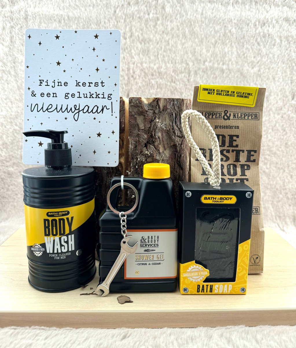 Goedkoopste Nieuwjaar Heren •Cadeaupakket Wood• - Cadeau voor Mannen - Perfect Gifts