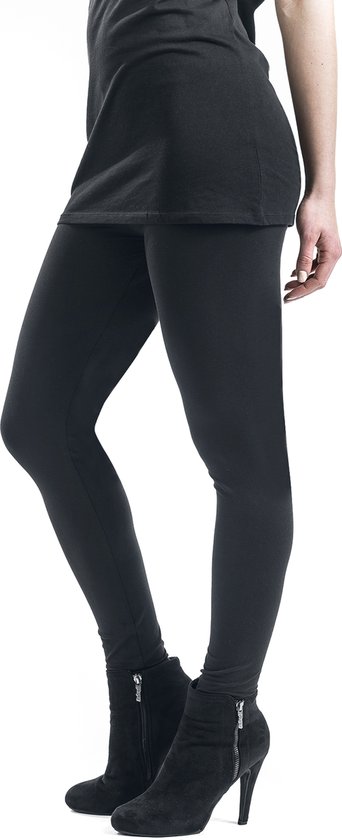 R.E.D. Rock-Engineered Design Zwarte basic leggings met elastiek - Dames - L