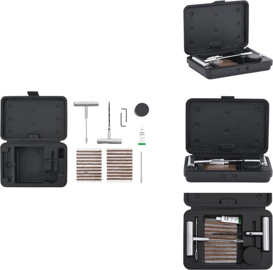 vidaXL Reparatieset Voor Autobanden - Reparatiesets Voor Autobanden - Reparatieset Voor Banden - Reparatiesets Voor Banden - 27-delige Bandenreparatieset voor auto's