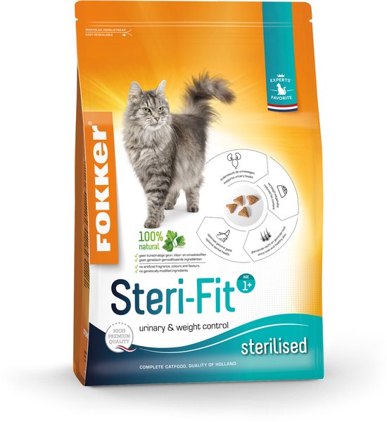 Fokker Steri-Fit Kattenvoer Gevogelte - 2,5 kg