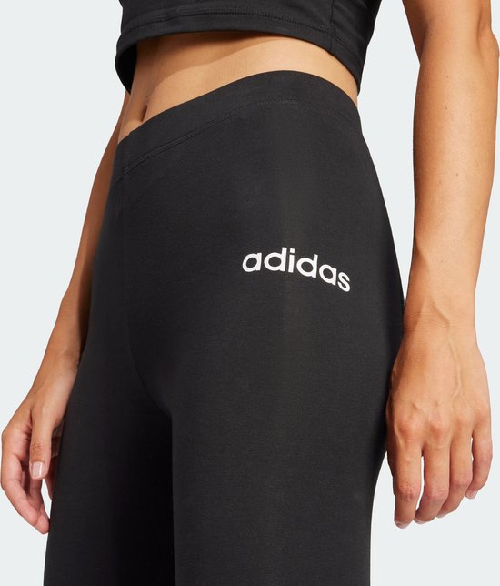 Adidas Sportswear Essentials Linear Katoenen Legging - Dames - Zwart van Adidas — afbeelding 5