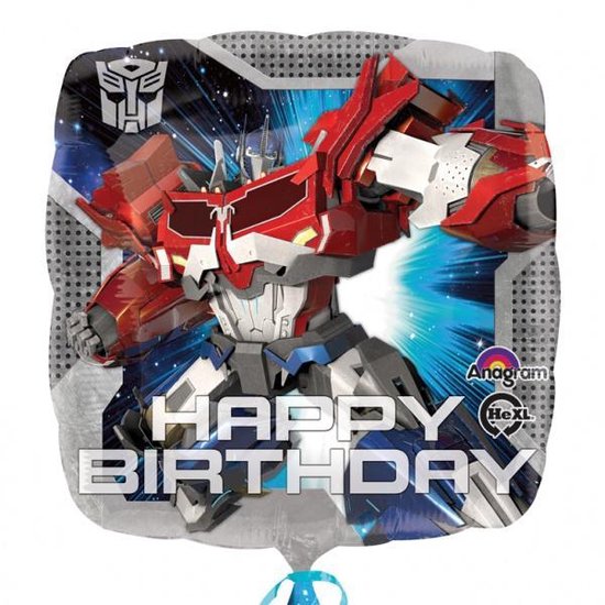 Ballon Aluminium Transformers Joyeux Anniversaire 43 Cm Bol Com