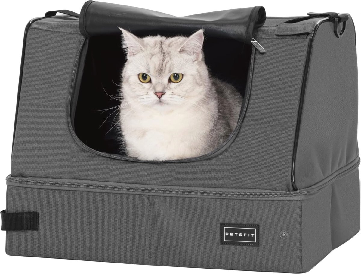 Draagbare Kattenbak voor Reizen - Opvouwbaar en Makkelijk Schoon te Maken